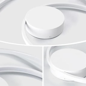 Brilagi - Plafonieră LED reglabilă TWISTER LED/48W/230V, Ø 50 cm, albă + telecomandă