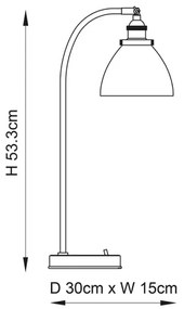 Endon 77859 - Lampă de masă HANSEN 1xE14/40W/230V, alamă