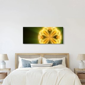 Tablou cu floare galbenă (120x50 cm)