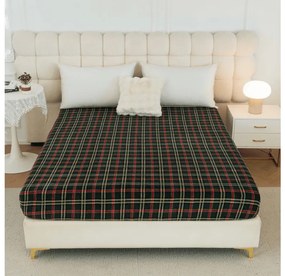 Cearsaf Cocolino microplus cu elastic GLENMOORE 160x200 cm verde