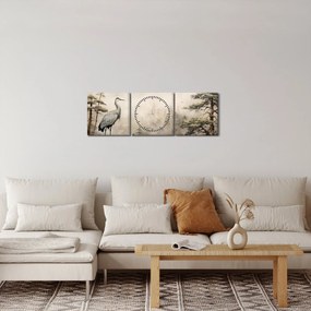 Tablou - Desen animat peisaj (cu ceas) (90x30 cm)