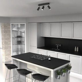 Spot PRESTON 3xGU10/40W/230V negru