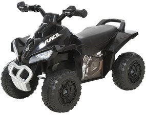 HOMCOM Porteur Copii Quad 18-36 Luni dim. 67L x 38l x 44H cm Efecte Luminoase și Sonore Negru | Aosom Romania