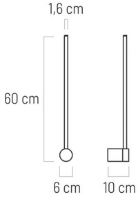 Aplică LED VIZIO LED/7W/230V neagră Klausen 141014