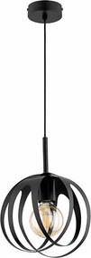 Lustră suspendată pe cablu ASANI 1xE27/15W/230V neagră