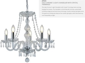 Candelabru elegant design clasic Hale 5L 215-5 SRT