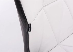 HR212CROSS SCAUN ALB ȘI NEGRU BAZĂ NEGRĂ