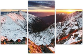 Tablou - Panoramă montană de iarnă (90x60 cm)