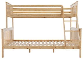 Patul supraetajat se poate descompune, pin natural, LUINI