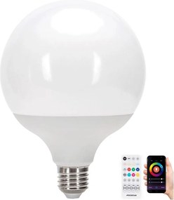 Bec LED RGB dimabil MESH G120 E27/18W/230V 6500K + telecomandă - Aigostar