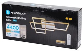 Plafonieră LED dimabilă Aigostar LED/38W/230V 2700-6500K + telecomandă