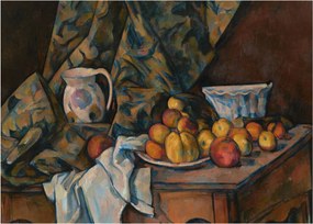 Tablou - Paul Cézanne, Still Life with Apples and Peaches, reproducere (70x50 cm)