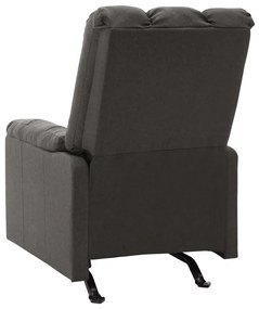 Fotoliu de masaj rabatabil, gri inchis, material textil 1, Morke gra