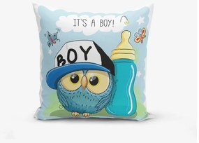 Față de pernă pentru copii 43x43 cm Boy Owl – Mila Home