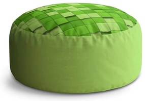 Taburet Circle Green Blocks 3D, verde