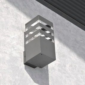 Aplică de perete LED RGBW reglabilă de exterior TEKSAS 1xE27/12W/230V IP44 antracit