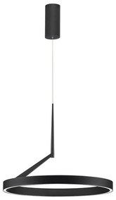 Lustra circulara aluminiu negru LED CCT ADALIZ 60cm