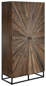 Dulap, maro, din lemn reciclat, Armoire