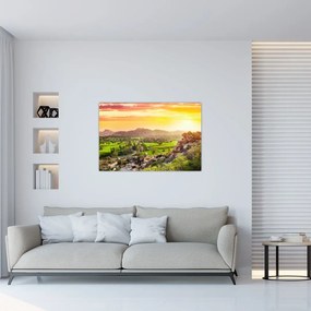 Tablou cu valea Hampi în India (90x60 cm)