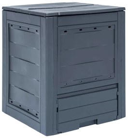 vidaXL Compostor de grădină, gri, 60 x 60 x 73 cm, 260 L