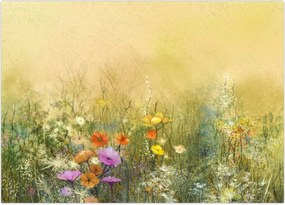 Tablou - Pajiște pictată (70x50 cm)