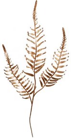 Ramură decorativă mare de ferigă, aurie, în. 70 cm