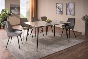 Masa Rion alb/negru L160xl90 cm
