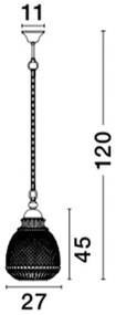Lustra / Pendul decorativ design modern Toulon NVL-8381442