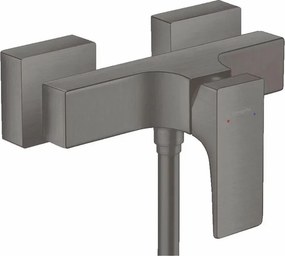 Baterie dus Hansgrohe Metropol negru - crom periat