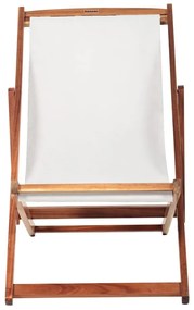 Șezlong de grădină bej/culoare naturală închisă din lemn masiv Dionysus – Bonami Essentials