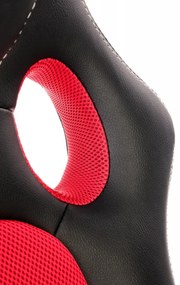 Scaun de birou Berkel negru/rosu H117 cm