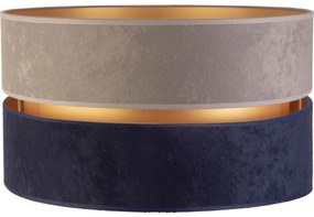 Abajur universal Duolla DUO E27 d. 40 cm gri/albastru/auriu