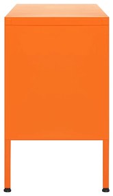 Comoda TV, portocaliu, 105x35x50 cm, otel 1, Portocaliu