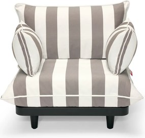 Scaun de grădină Paletti Lounge Chair, culori multiple - Fatboy Culoare: cacao cu dungi