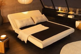 Fotoliu Pat SMART MULTIFUNCTION 140cm catifea raiata bej