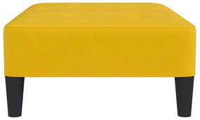 Taburet, galben, 78x56x32 cm, catifea Galben