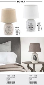 Veioza, lampa de masa design vintage Dorka maro