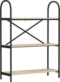 vidaXL Raft pentru cărți Stejar Sonoma 80 x 30 x 109 cm Lemn compozit