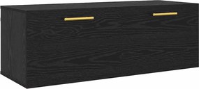 vidaXL Dulap de perete Stejar negru 100 x 36.5 x 35 cm Lemn compozit