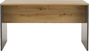 Masă de birou, grafit/stejar artisan, RIOMA NEW TYP 16