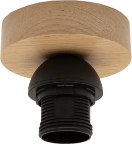 Brilagi - CERIA BOHO Lustră LED aplicată, 1xE27/40W/230V, Ø50 cm, maro/stejar