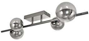 Lustră LED aplicată Brilagi MILLA 4xG9/3W/230V crom lucios/fumuriu