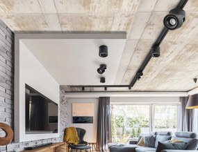 Spot LED directionabil pe sina Costa TRACK 3Line 12W 3000K negru