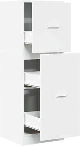 vidaXL Dulap de farmacie, alb, 40x41x118 cm, lemn prelucrat