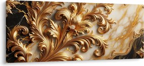 Tablou - Marmură cu auriu (120x50 cm)