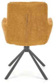 Scaun rotativ K495 stofa mustariu