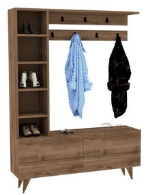 Set pentru hol cu aspect de lemn de nuc Hale – Kalune Design