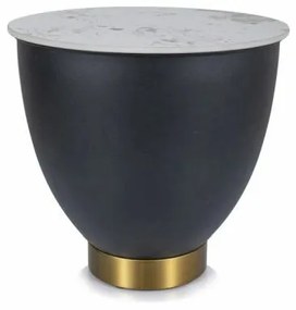 Masa de cafea Cyprus B marmura alb/negru ø48/h45