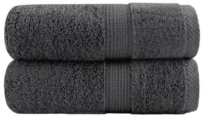vidaXL Prosoape premium SOLUND 2 buc. antracit 30x50 cm 600 gsm