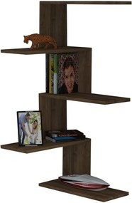 Raft de perete pentru colț Caniko, maro